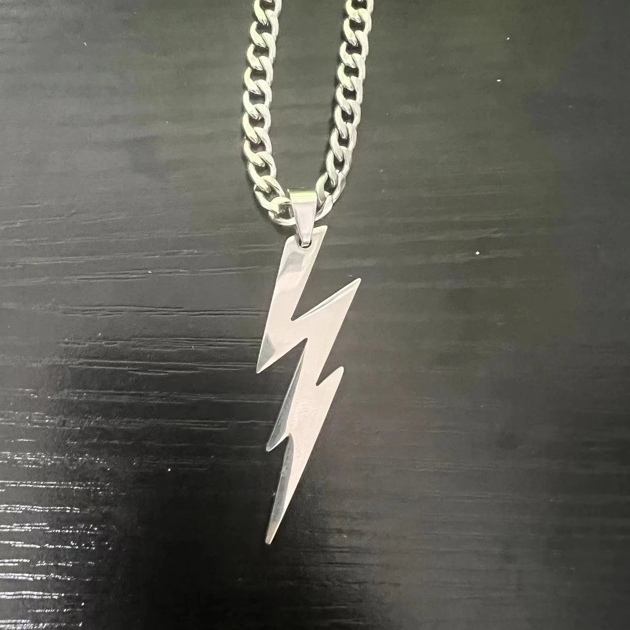 THOOBO! BatFlash Stainless Steel Pendant Necklace — Twisted Chain, Trendy Anime-Inspired Jewelry for Men & Boys ⚡🔥