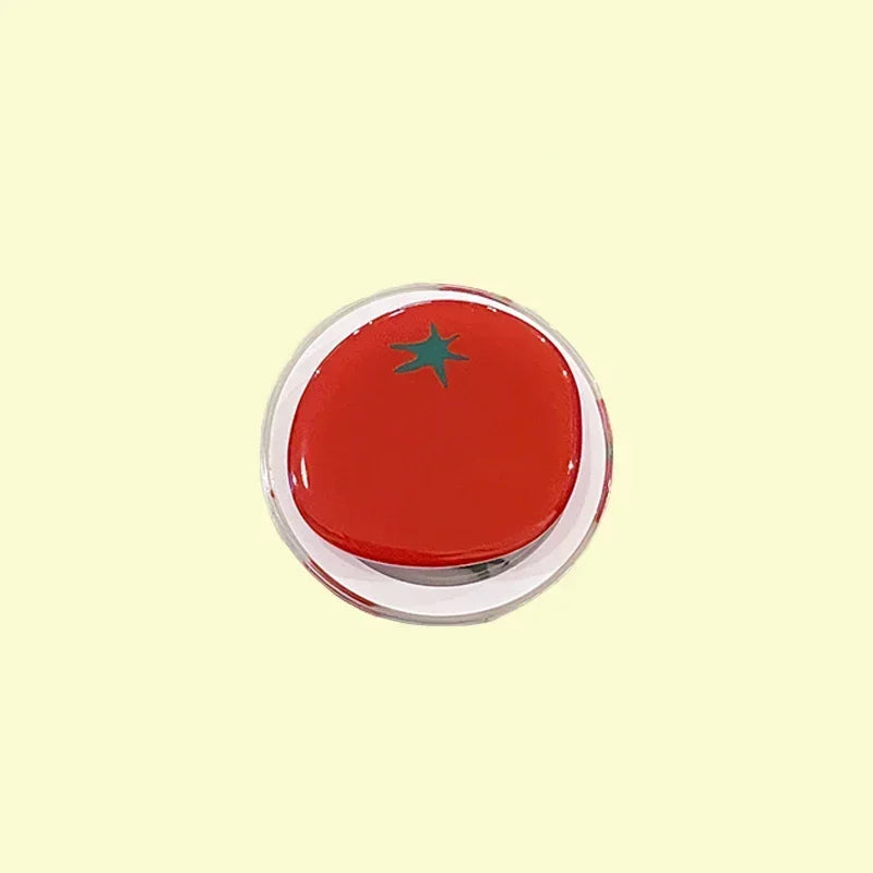 Korean Cute Cartoon Tomato Magnetic Holder Grip Tok Griptok Phone Stand Holder Support for IPhone 16 for Pad Magsafe Smart Tok