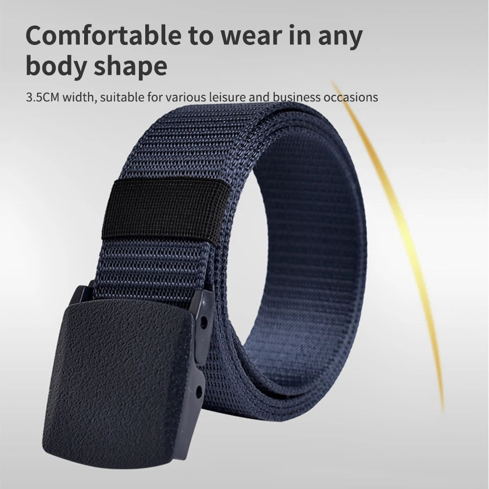 Checkpoint Ghost – Cut-to-Fit Tactical Travel Belt with Plastic Steel Buckle (No Beeps, Just Swagger) - THOOBO!