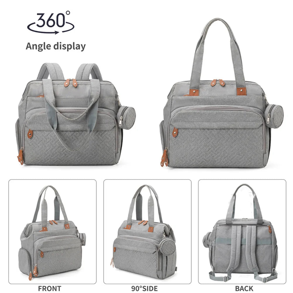 BrightNest CarryAll — PANGDUBE Large-Capacity Maternity & Baby Diaper Backpack for Travel & Daily Joy 🌞👶