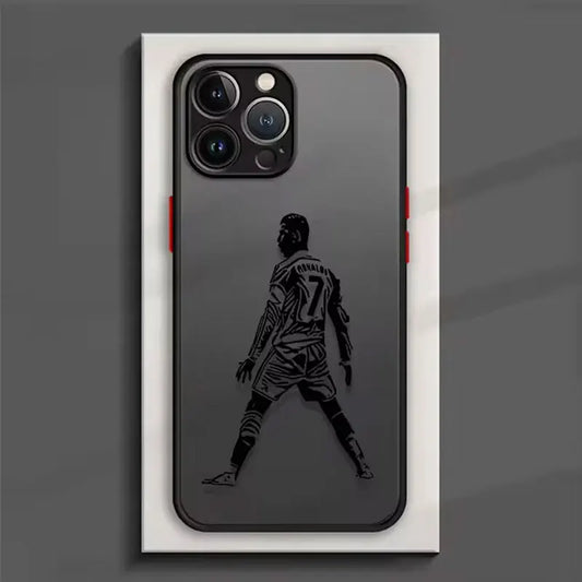 Famous Football Star Cristiano Ronaldo Number 7 Jersey For iPhone Case 16 15 14 13 12 11 Pro XR XS Max 7 8 Plus Phone Y2K Cover