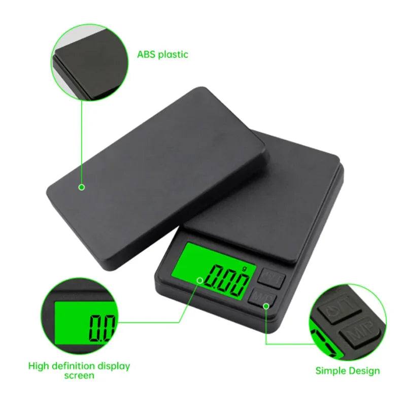 MicroMaster 1000 – Pocket Precision Scale for Food, Jewelry, Powders & Travel Weigh-Ins (0.1g Accuracy, 1000g Max)