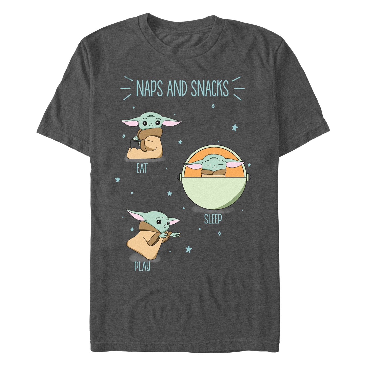 Star Wars Snack Yoda Mens T Shirt