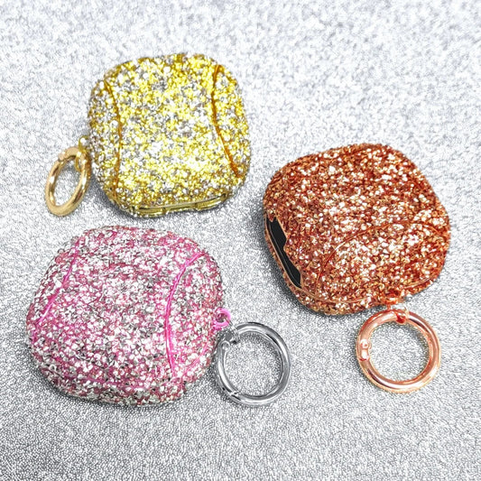For Samsung Galaxy Buds 3 Live 2 Pro Case Luxury Bling Glitter Diamond Rhinestones For Galaxy Buds3Pro Buds2 Soft Earphone Cover