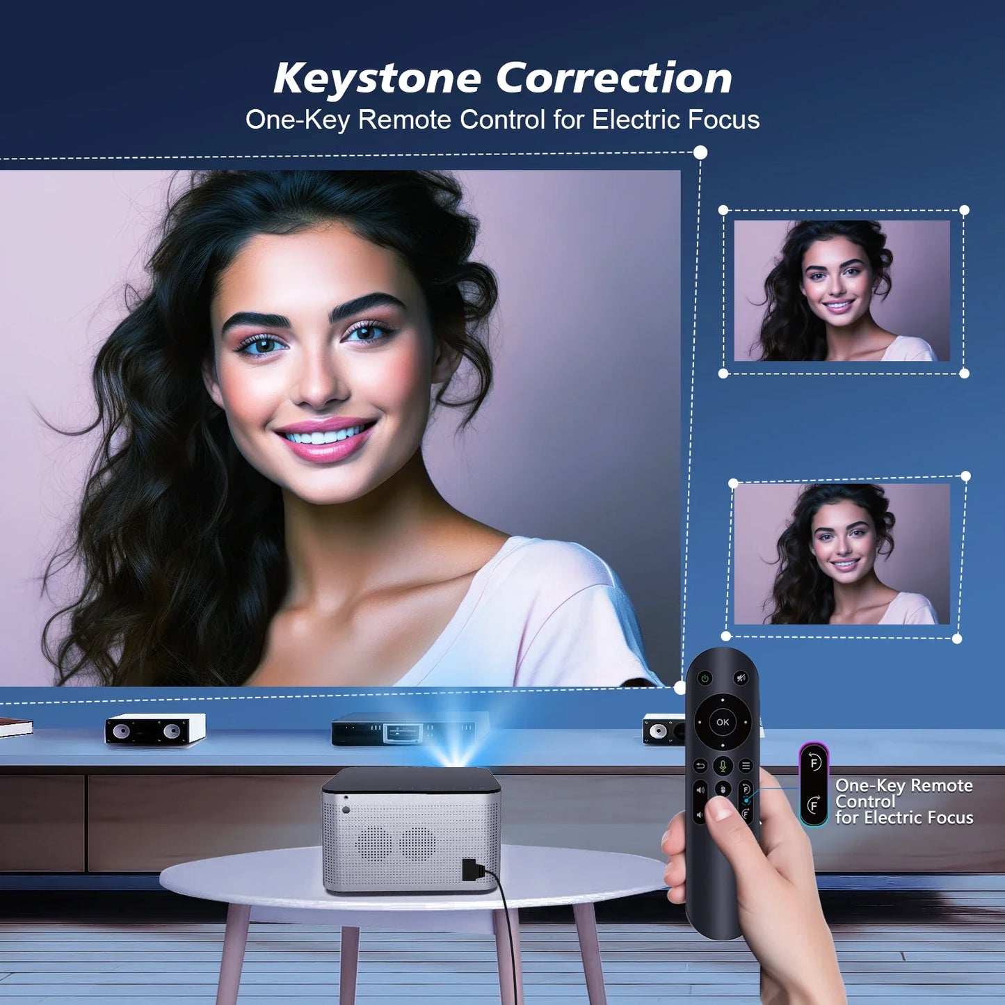 Magcubic HY350 Pro Projector Android 11 4K 1080P 580ANSI Wifi6 Voice Control Allwinner H713 Electronic Focus BT5.0 Home Projetor