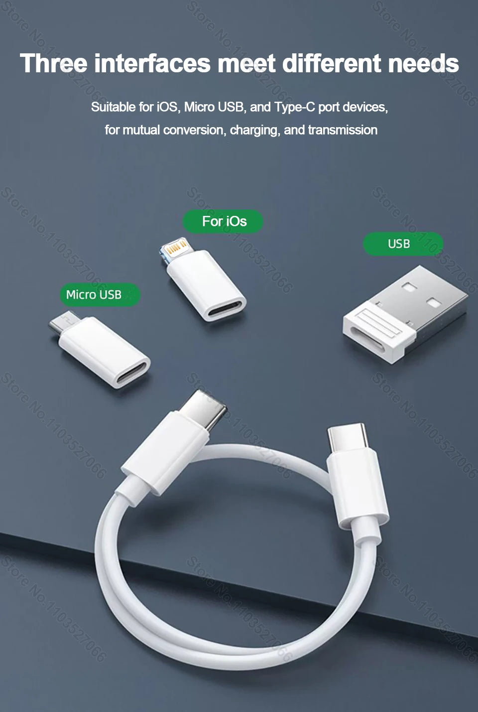 ⚡ Pocket Dynamo 60W Fast Charging USB-C Travel Cable Kit 🔌✨