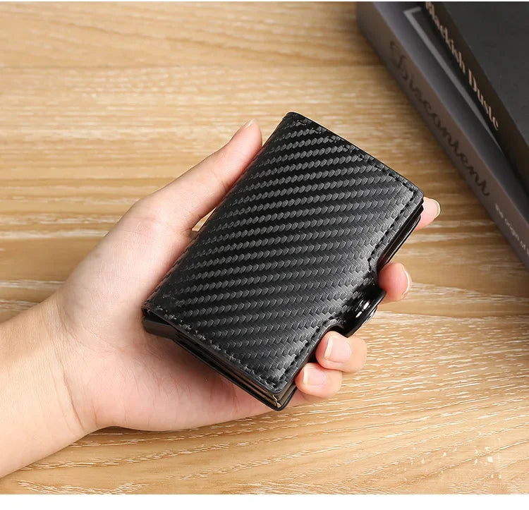 CEXIKA VaultPro – Large Capacity RFID-Blocking Carbon Fiber Magic Wallet for Men 💳🛡️ - THOOBO!