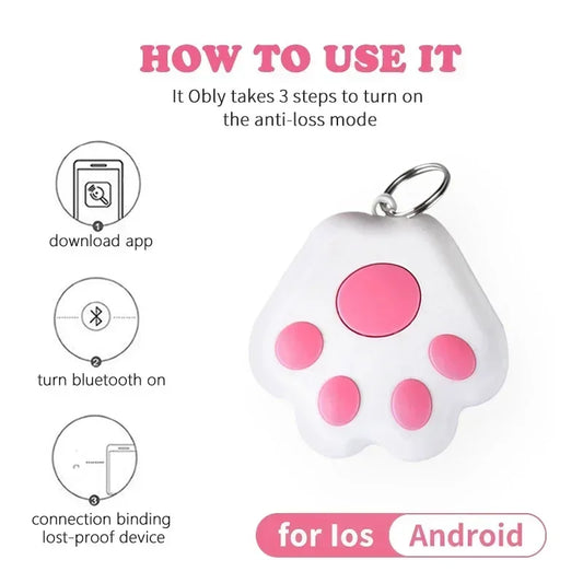 Pet Dog Cat Children's Intelligent Anti Loss Device Bluetooth 5.0 Mobile Phone Two-way Alarm Car Wallet Keychain Accessories