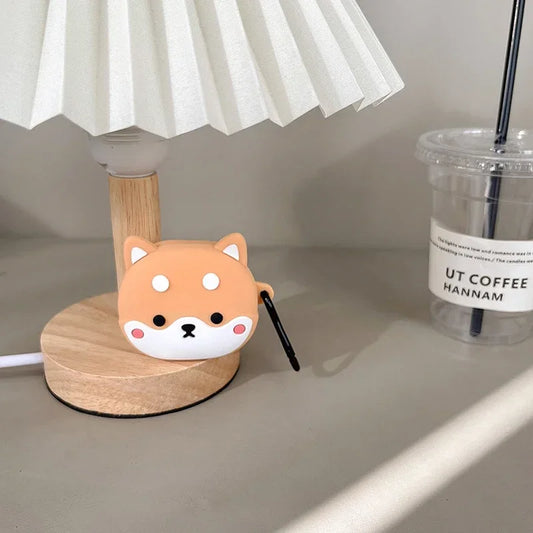 Cute Shiba Inu Cool Bulldog Case for Samsung Galaxy Buds Pro Live 2 Buds2 Pro Cover Protective Shell Shield for Galaxy Buds FE