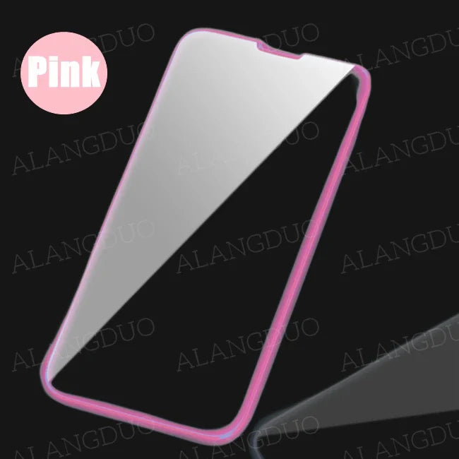 Luminous Tempered Glass For iPhone 13 Pro Max Screen Protector Glowing Protective Glass For iPhone 15 16 Pro Max 13 Mini Glass