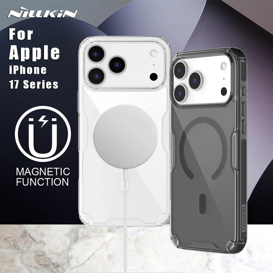 Nillkin For iPhone 17 Pro Max / 17 Air Magnetic Case Nature TPU Pro Soft Adapt Magsafe Back Cover For iPhone 17 Phone Case