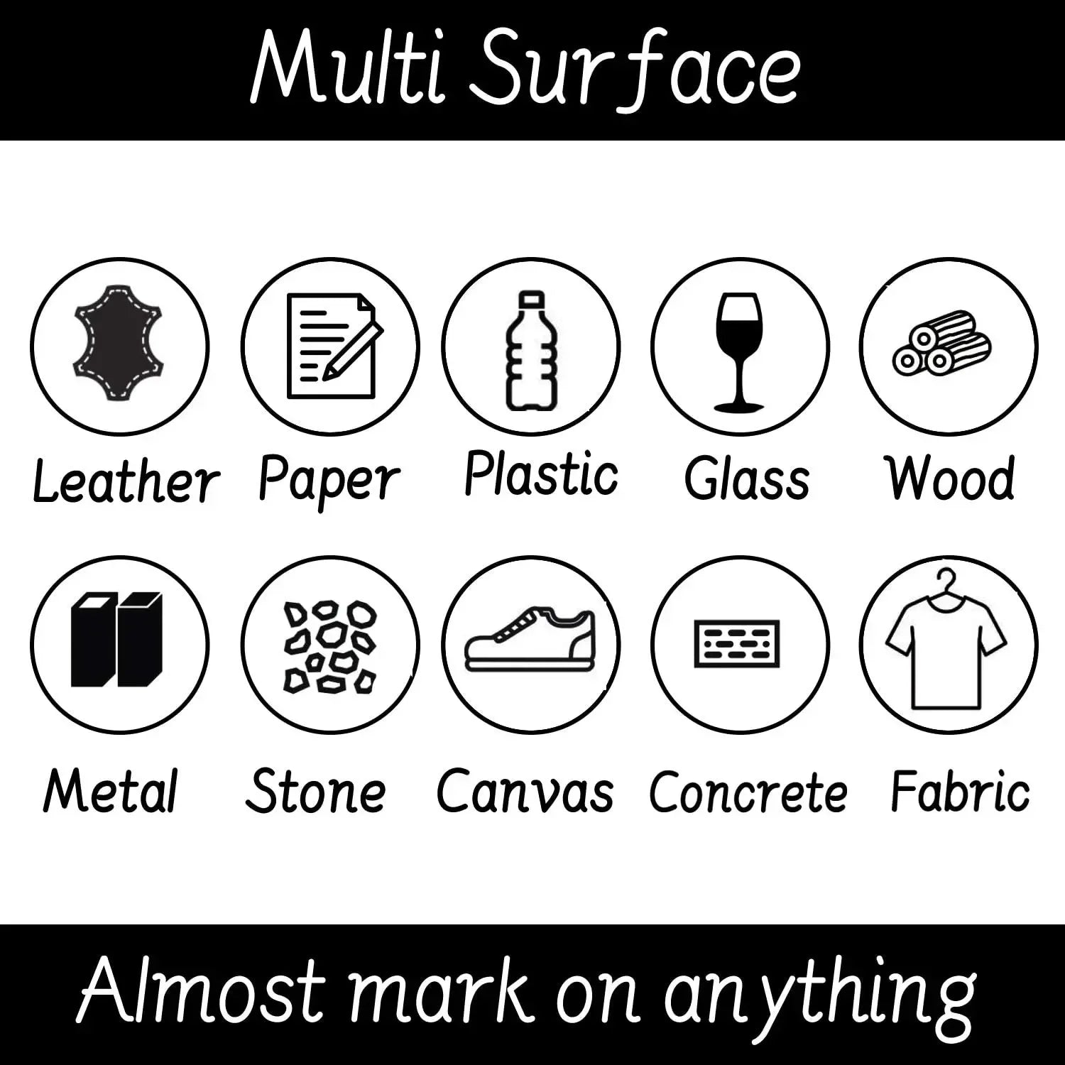 Permanent Marker Pen Drawing Markers Black Blue Red Waterproof Ink Sketch Pens Stationery Art School Supplies For Glass Metal - THOOBO!