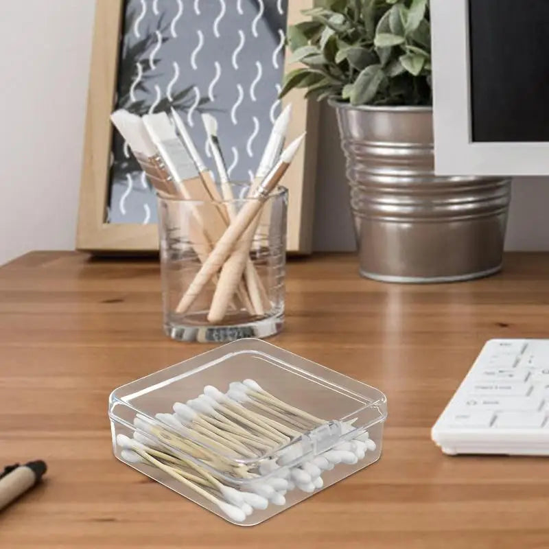 “Tiny Tidy Hero” Clear Mini Storage Box – Snap-Lid Organizer for Life’s Little Chaos