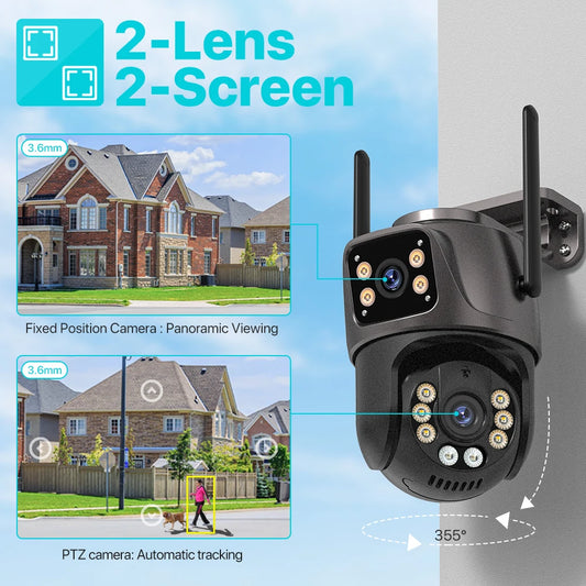 The Sneaky Sentry – UDECER 8MP Dual-Lens Smart PTZ WiFi Camera with AI Tracking & 4K Night Vision Surveillance