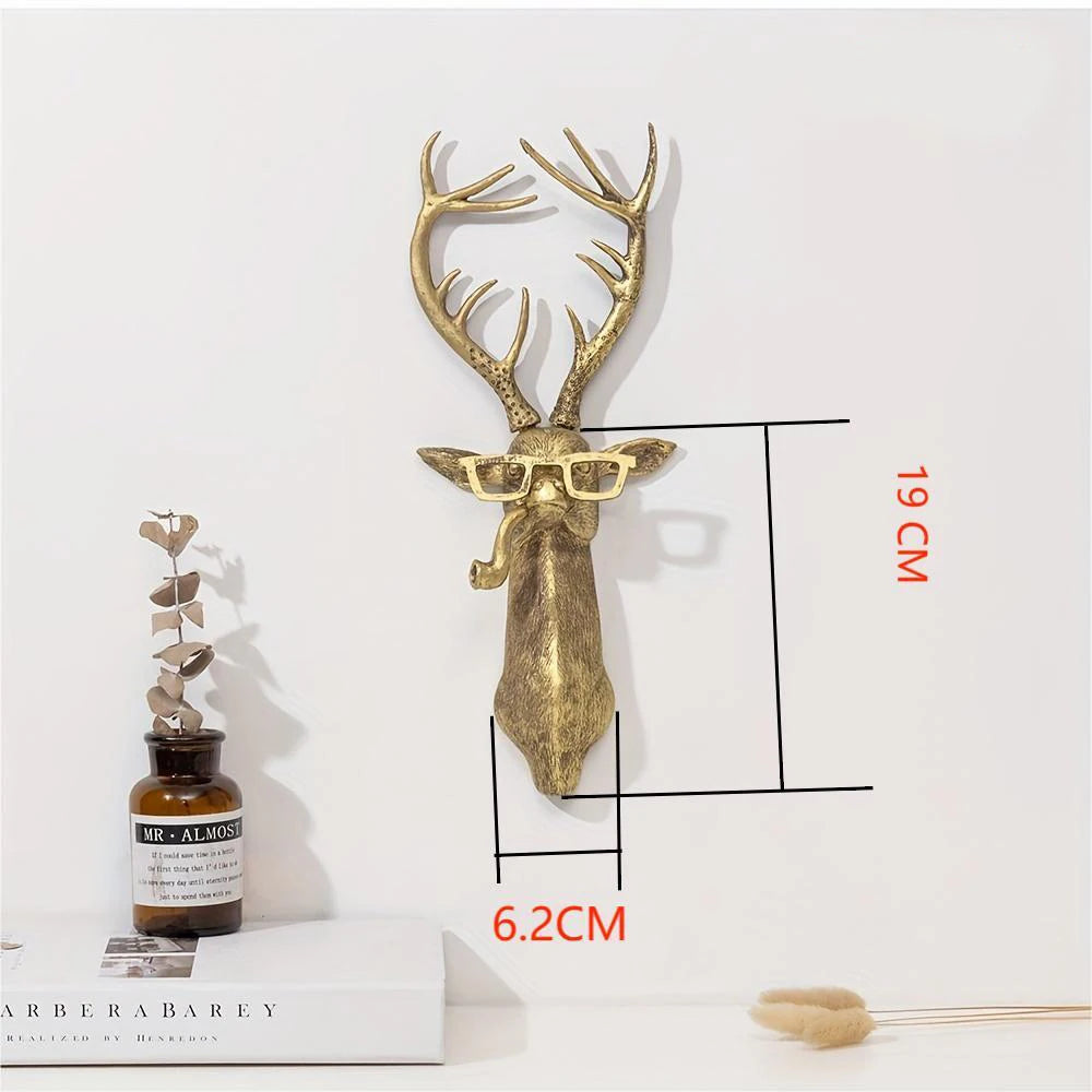 “The Majestic Stag” Bronzed Deer Head Wall Sculpture – Where Wilderness Meets Wow