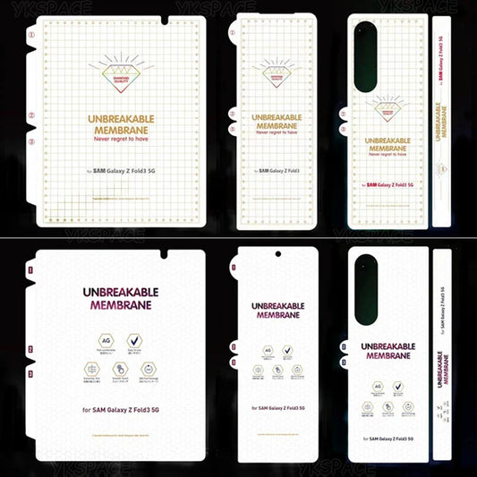 Front Back Soft Hydrogel Matte Film For Samsung Galaxy Z Fold 2 3 4 5 6 SE W21 W22 W23 W24 W25 Clear Frosted Screen Protector