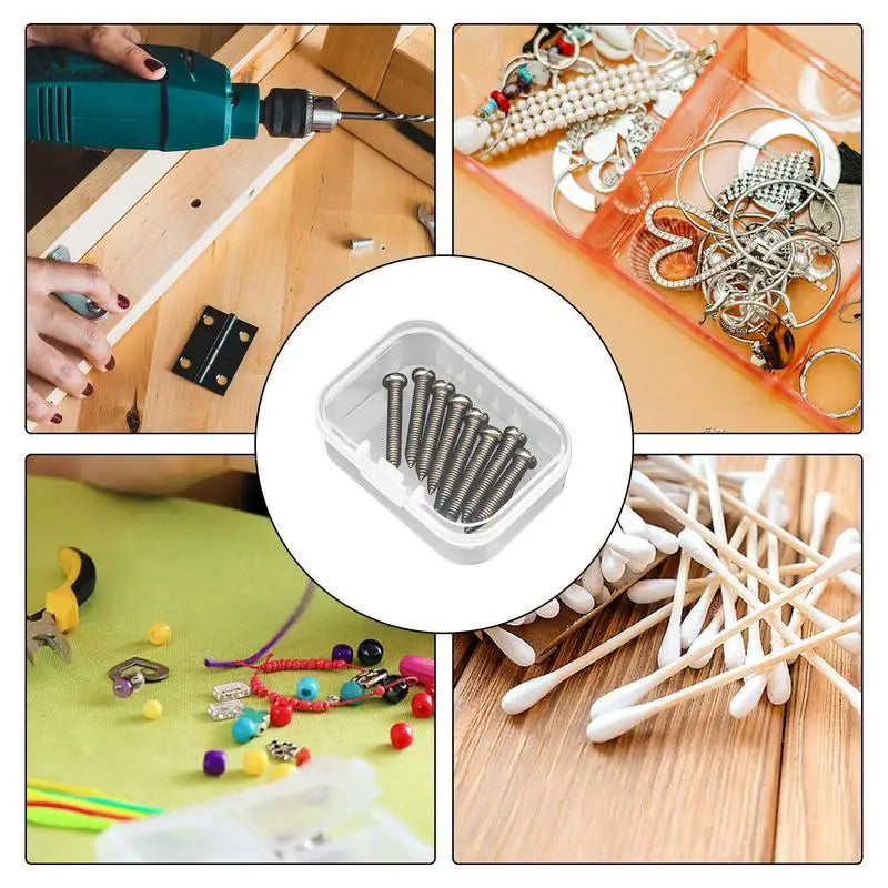 “Tiny Tidy Hero” Clear Mini Storage Box – Snap-Lid Organizer for Life’s Little Chaos