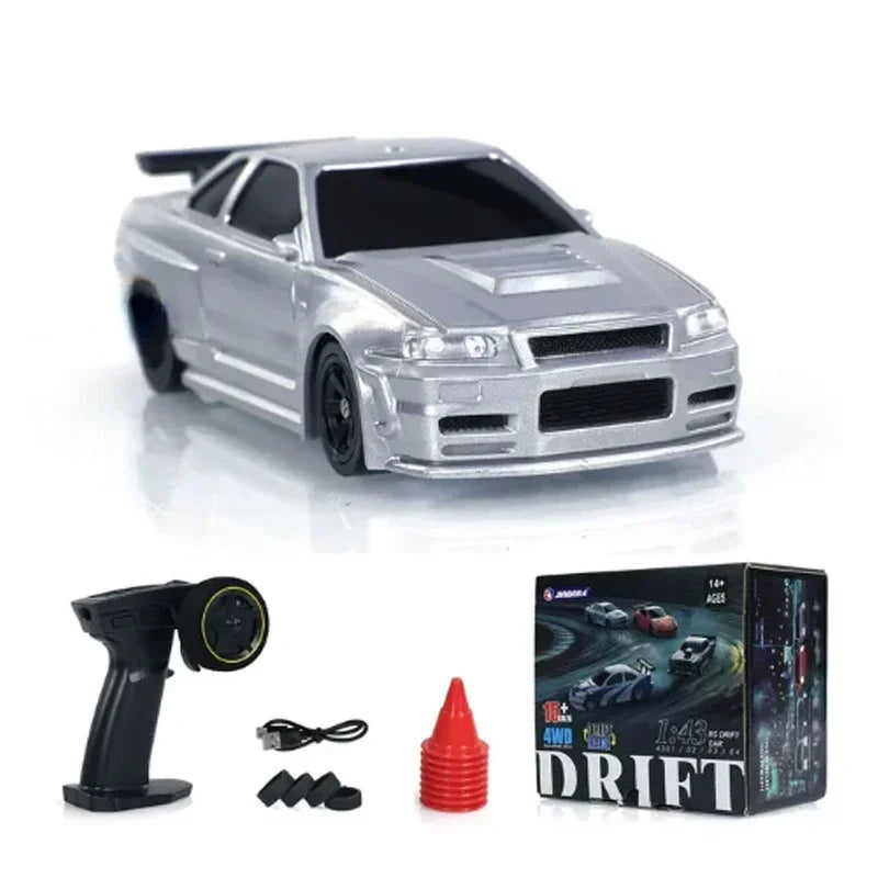 2.4G RC Drift Car 1/43 4WD Remote Control Mini Racing Car Toy