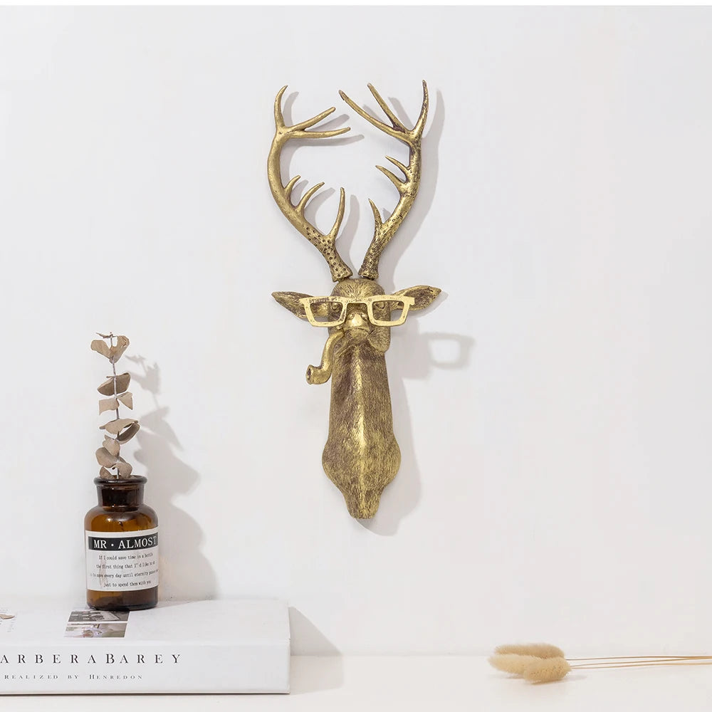 “The Majestic Stag” Bronzed Deer Head Wall Sculpture – Where Wilderness Meets Wow