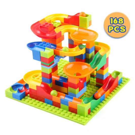 Children’s DIY Block Slide Toy – Educational Building Set for Kids