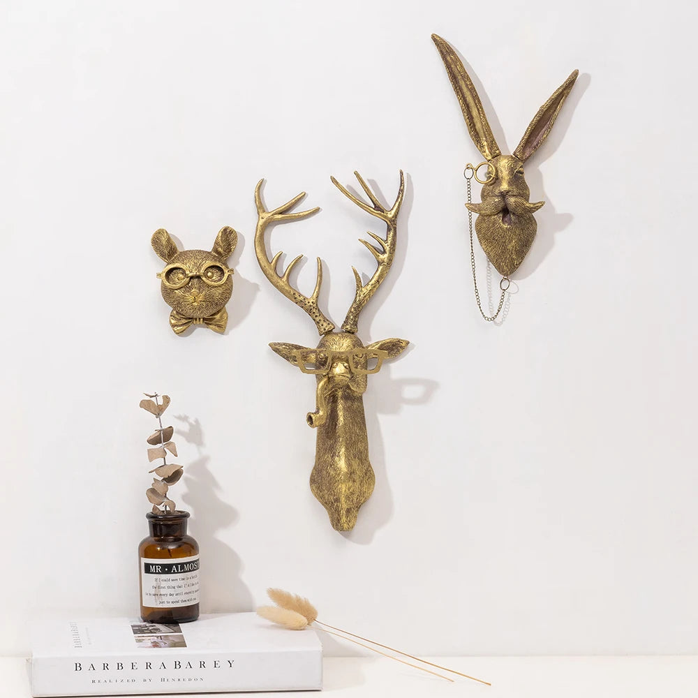 “The Majestic Stag” Bronzed Deer Head Wall Sculpture – Where Wilderness Meets Wow