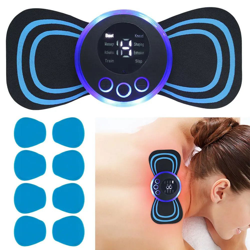 30-80Set Massager Patch Replacement Silicon Gel Muscle Stimulator Sticker Reusable Safe Harmless EMS Neck Trainer Accessories - THOOBO!
