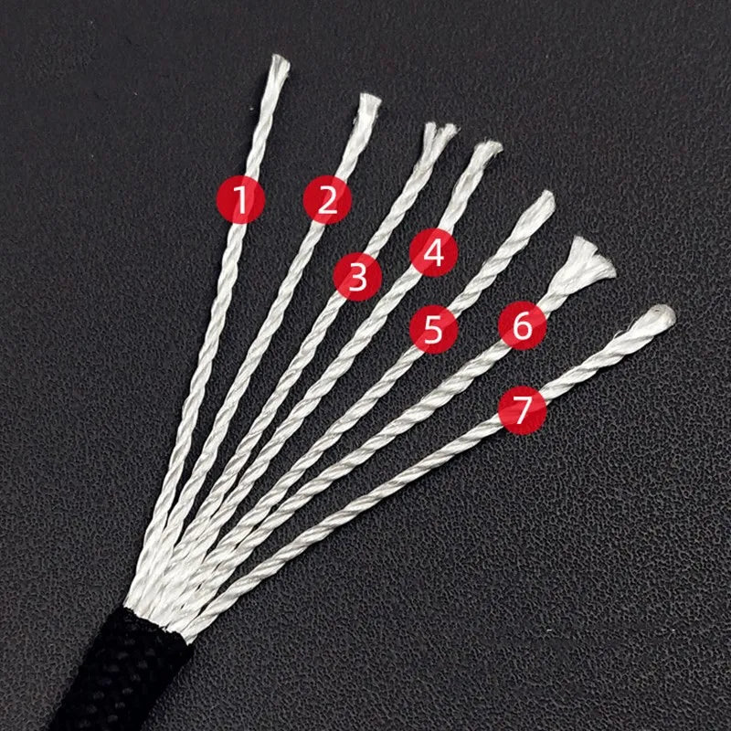 550LB 7-Core Survival Paracord Rope – 4mm Tactical Outdoor Cord for Camping, Hiking, Bracelets, DIY Gear & Emergency Use (5M / 15M / 30M) - THOOBO!