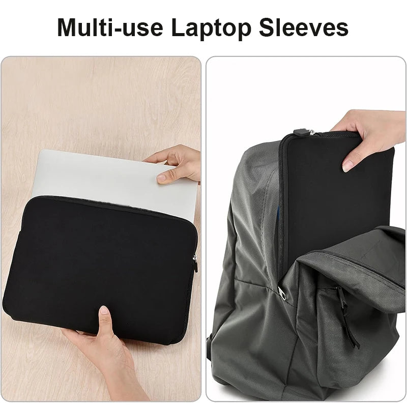 CloudSnug Cotton Laptop Sleeve – Ultra-Soft Zipper Cover for MacBook, Matebook, Dell, HP & More (11”–15.6”) - THOOBO!