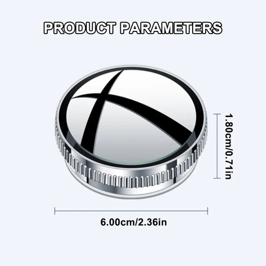 SEAMETAL Car Rearview Sucker Mirrors 360 Blind Spot Mirror Adjustable Round Frame Wide-angle Rearview Auxiliary Convex Mirror
