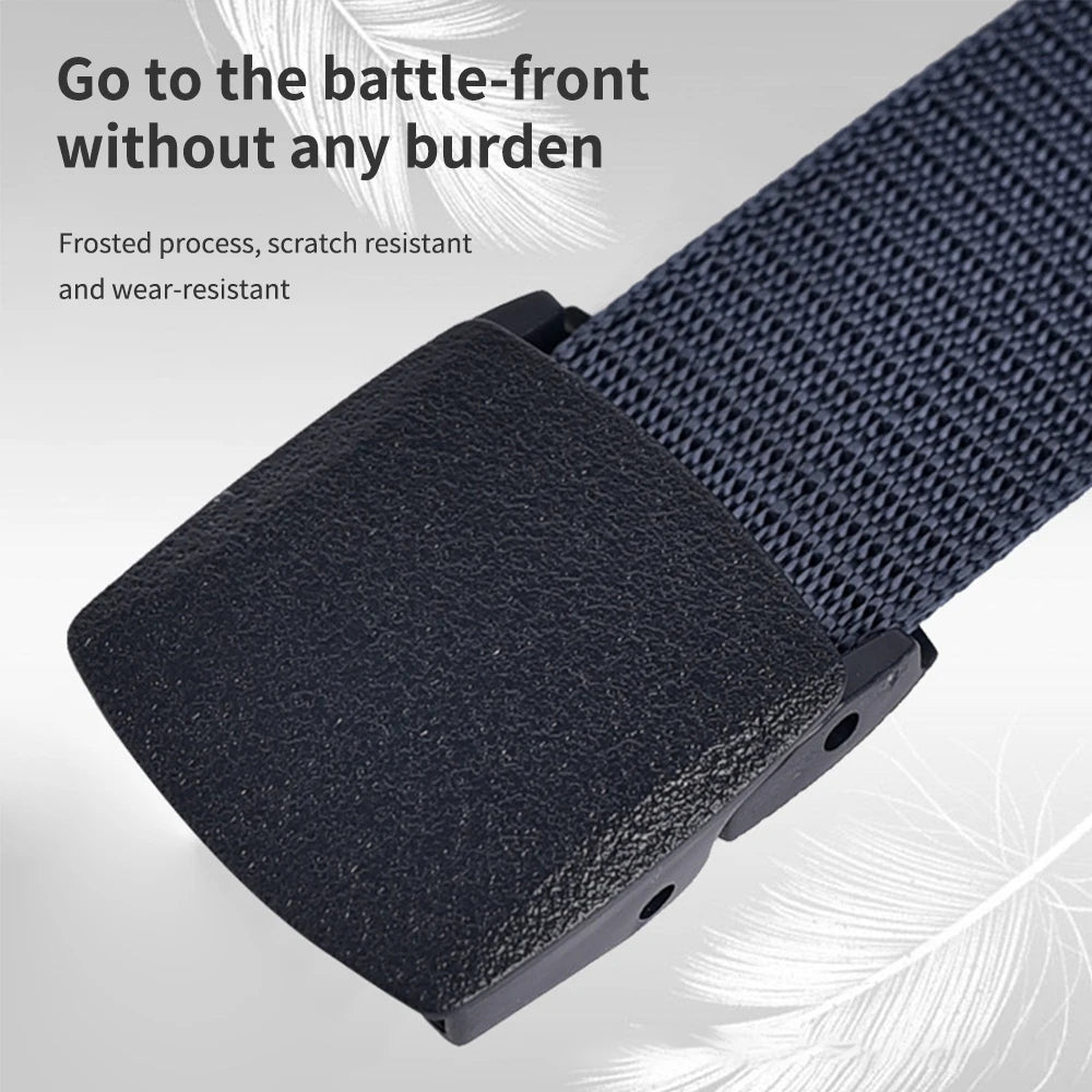 Checkpoint Ghost – Cut-to-Fit Tactical Travel Belt with Plastic Steel Buckle (No Beeps, Just Swagger) - THOOBO!