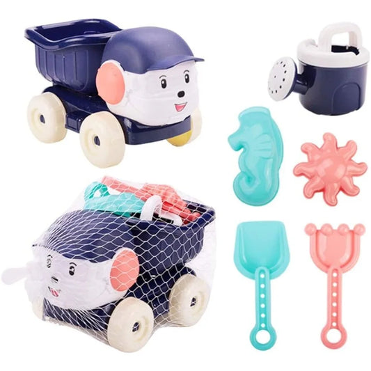 Baby Beach Sand Toys Set with Car, Shovel & Sprinkler Tools