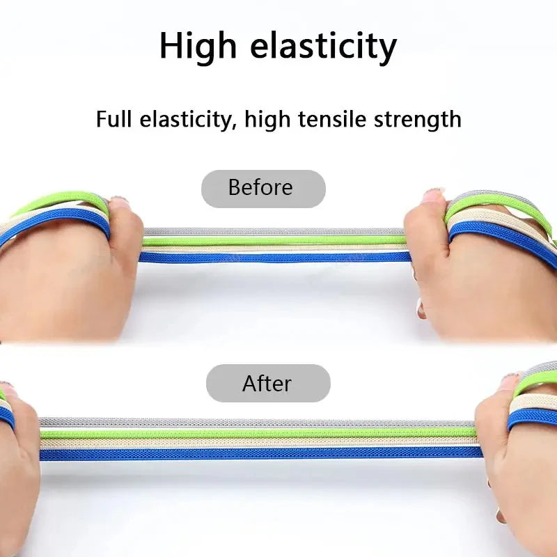 SnapStride Elastic No-Tie Shoelaces – Quick-Fit Laces for Sneakers, Kids & Adults - THOOBO!