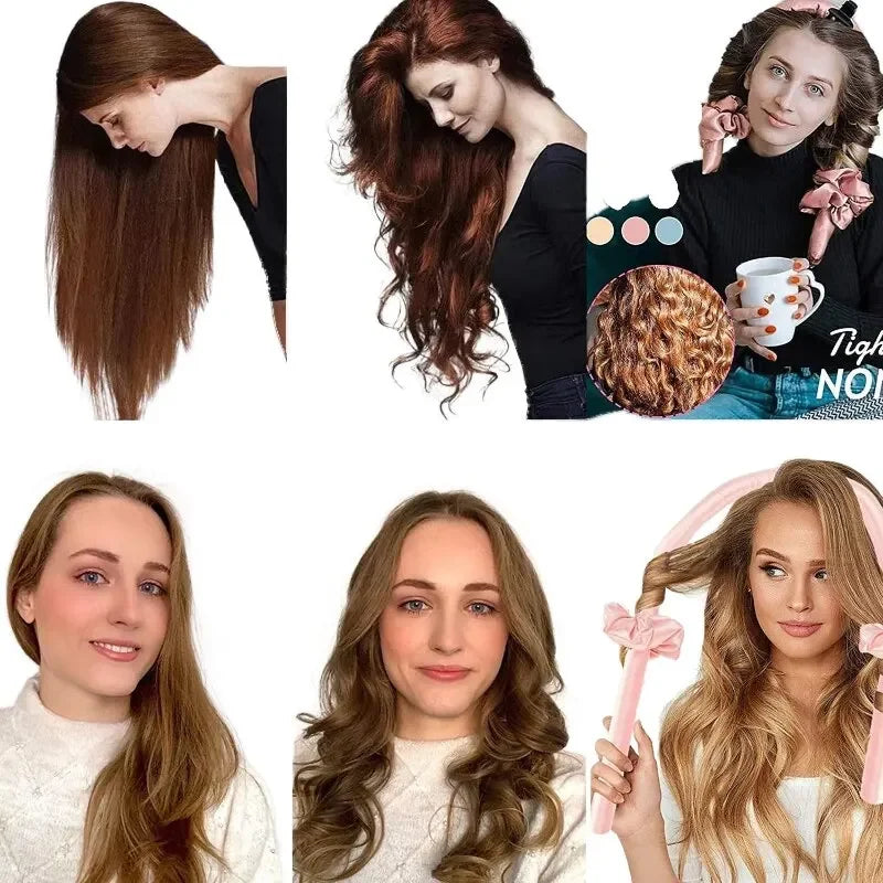 Foam Heatless Curling Iron Sleep Curling Iron Sponge Curly Hair Long Hair Curling Iron Set of 4 Pieces - THOOBO!