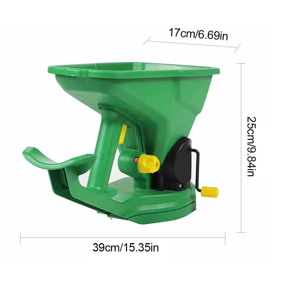 Gardening Seed Spreader Manual Seeder 1.5L Capacity with 5 Gears Adjustable for Sowing Fertilizing Melting Snow for Garden Lawn - THOOBO!