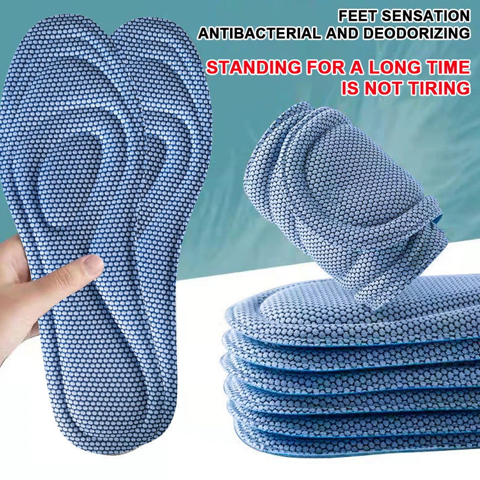 Shoe Insoles Breathable Arch Support Insoles Sweat Absorption Deodorant Insoles Massage Soft Insoles for Working Walking - THOOBO!