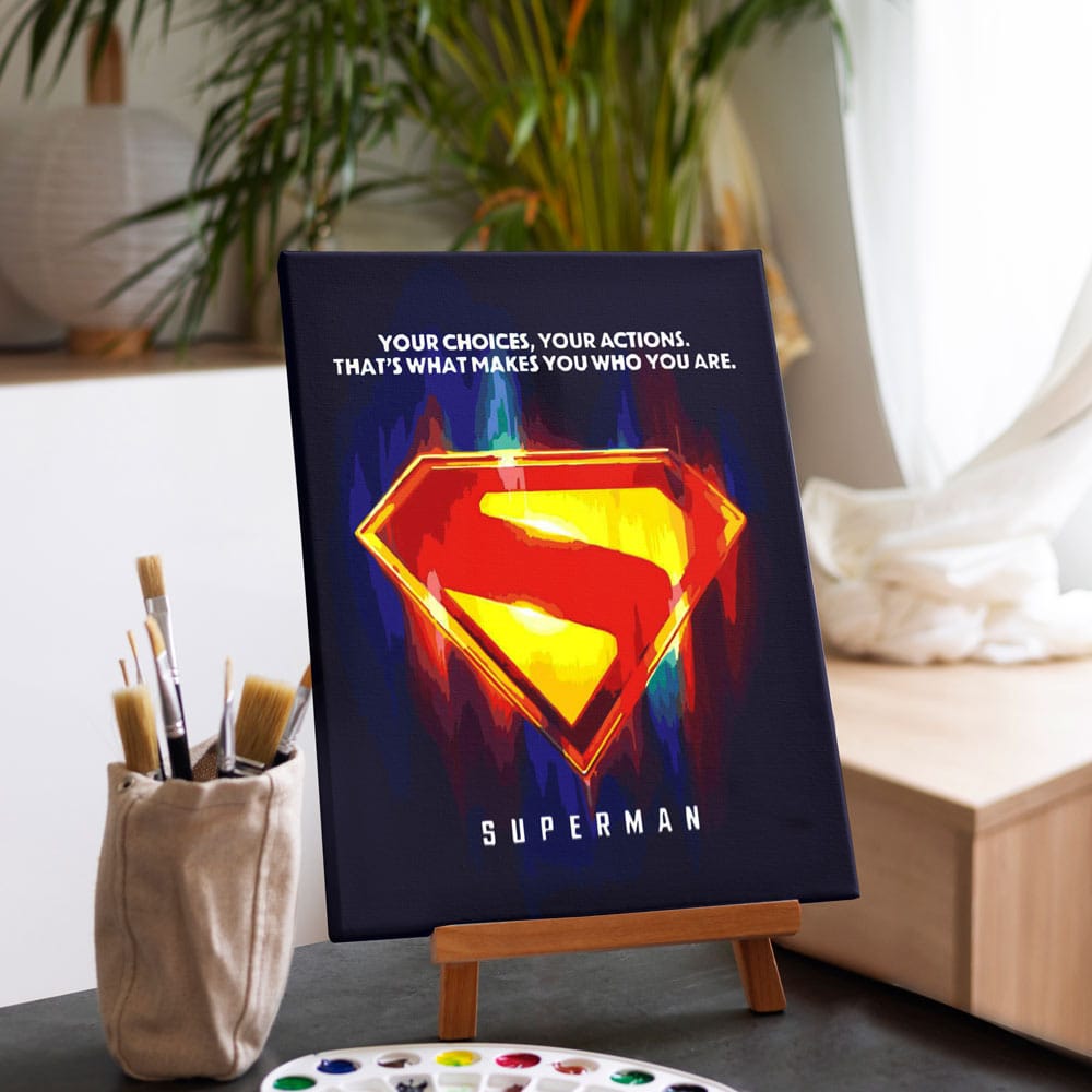 Superman Logo - Paint By Numbers Kit