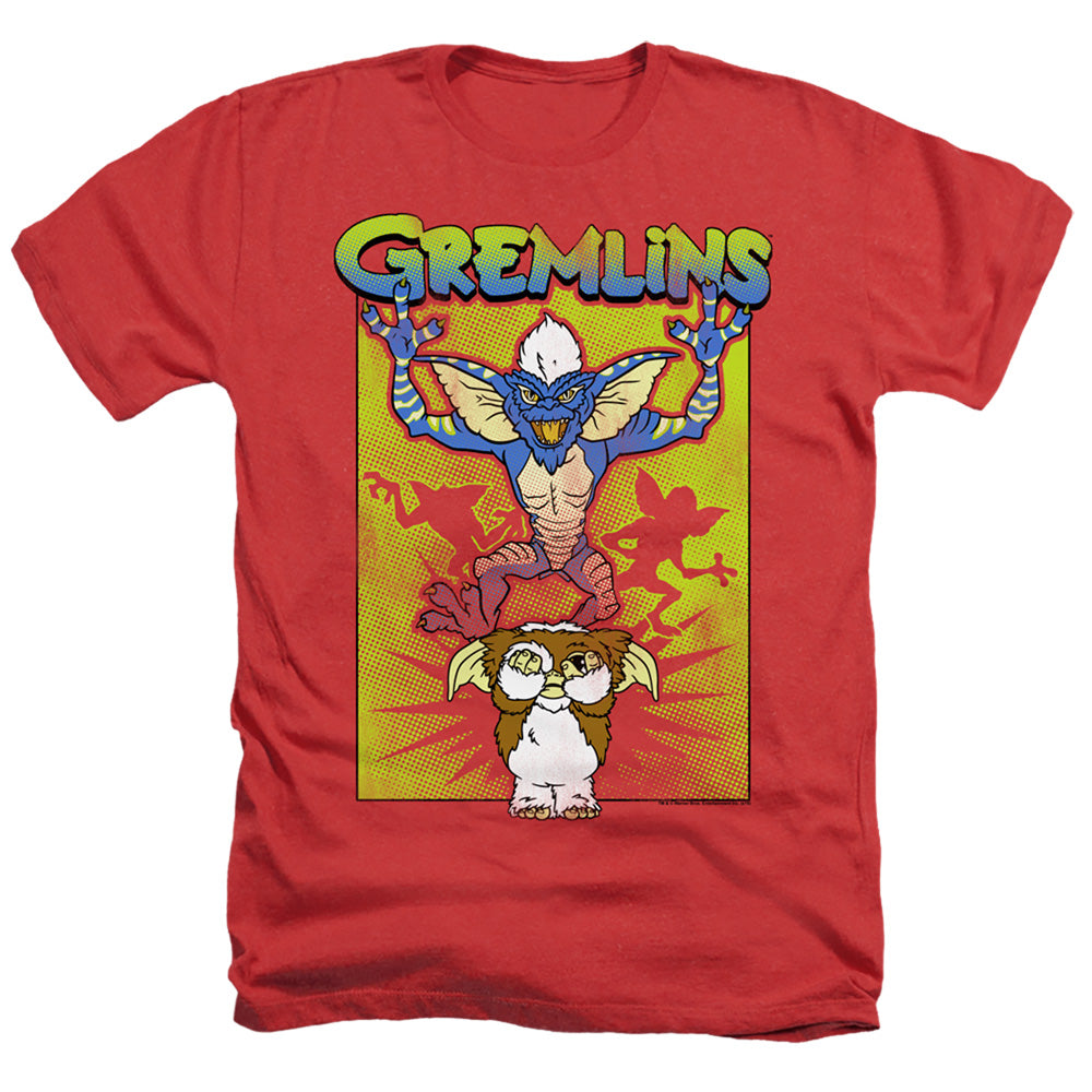 Gremlins Be Afraid Heather Mens T Shirt Red Officially Licensed