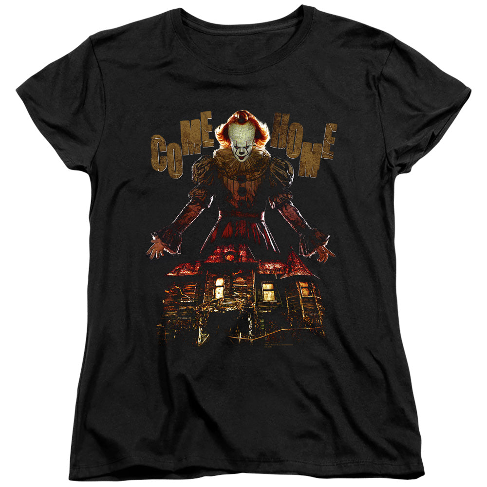 IT 2 Come Home Womens T Shirt Black Officially Licensed