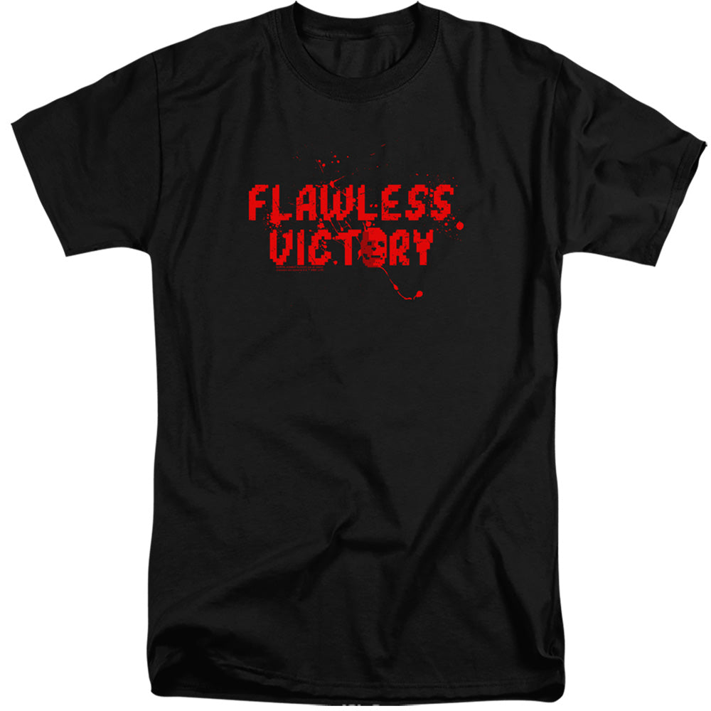 Mortal Kombat Klassic Flawless Victory Mens Tall T Shirt Black Officially Licensed