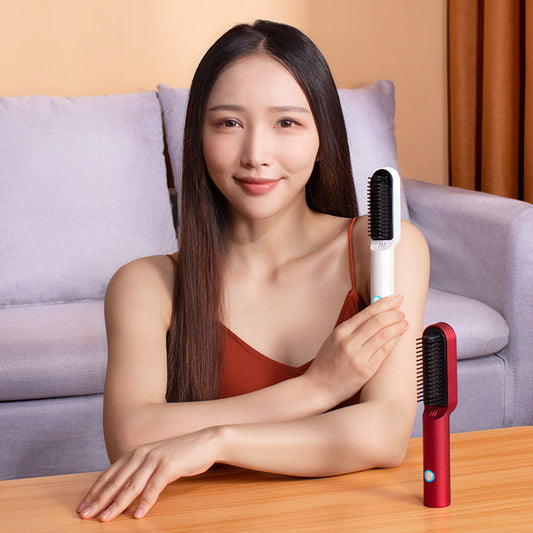 USB Rechargeable 2-In-1 Hair Dryer Brush