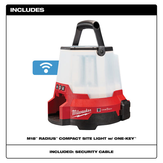 Milwaukee 2146-20 M18⢠RADIUS⢠LED Compact Site Light w/ ONE-KEYâ˘