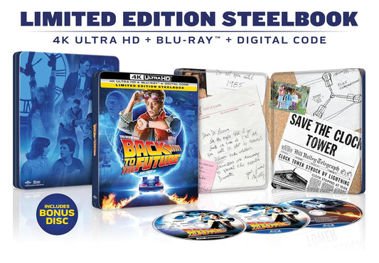 Back to the Future - Limited Edition 40th Anniversary Complete Steelbook Collection (4K Ultra HD + Blu-ray + Digital)
