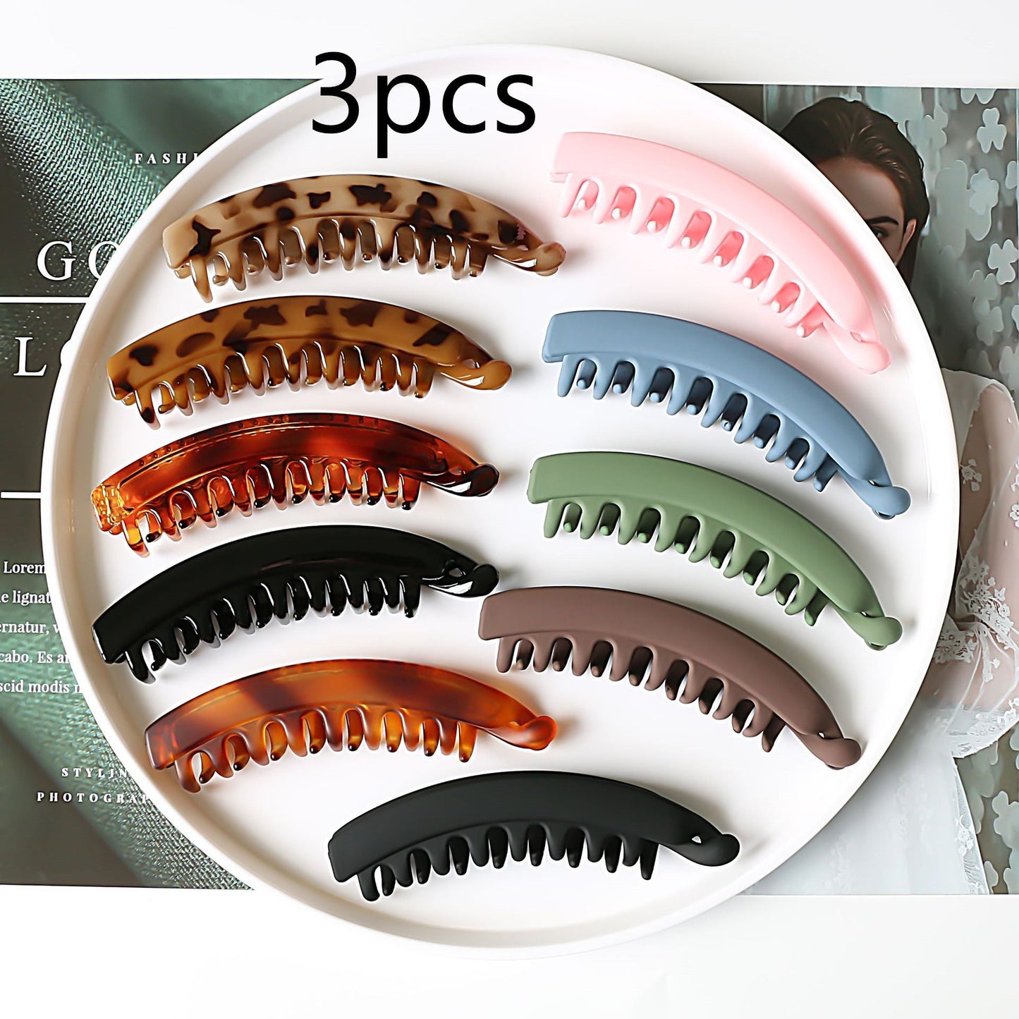 Matte Banana Hair Clip