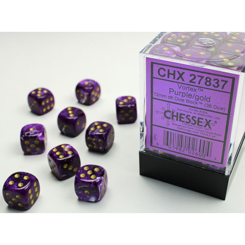 Chessex: D6 Vortex Dice sets - 12mm