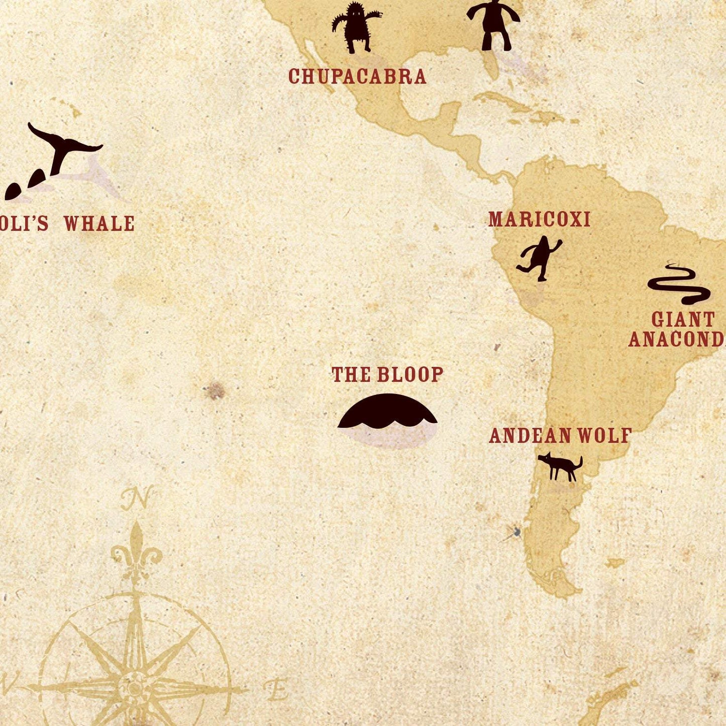 Cryptids of the World Postcard