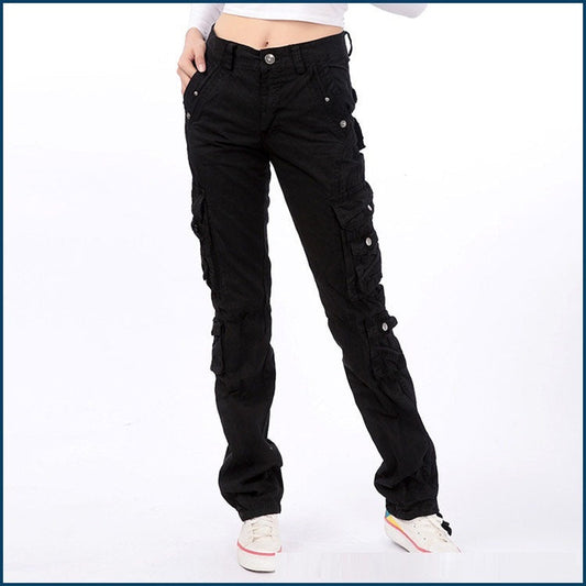 Outdoor Multi-pocket Overalls Fashion Straight Casual