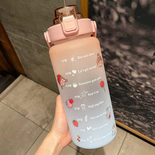 2-Liter Portable Water Bottle Summer Cup