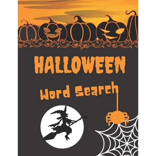 Halloween Word Search Book: Word Search Puzzles for Adults - Large Print - Fun Holiday Activity Book for Kids