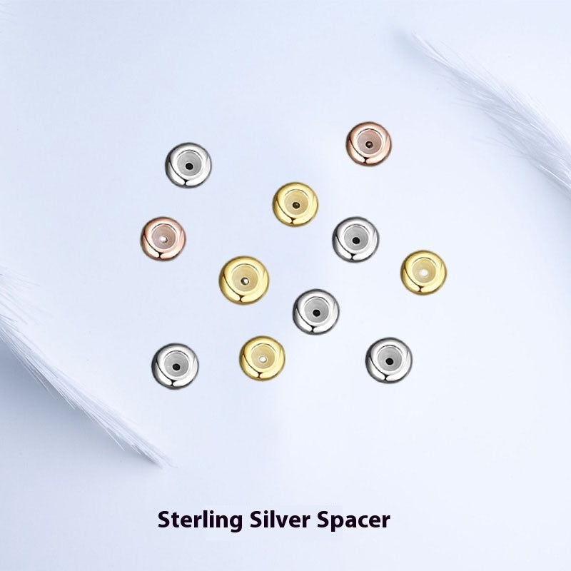 S925 Sterling Silver Adjustable Silicone Ball Plunger Beads