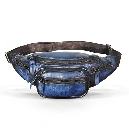 Large Capacity Retro Leather Messenger Bag